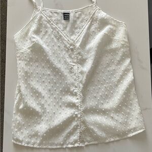 Zara Ivory Camisole with Lace Detail